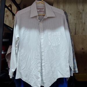 Sears Roebuck Vintage Mens Button Down Dress Shirt Size 16/32-33 Regular GVPWC